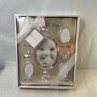 Baby s First Year Milestones Photo Frame  Silver