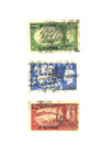 3 Stamps Kuwait Postage Sc  99  100  101  Used 2 5 10 Rupee 