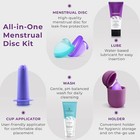 Menstrual Disc Set Includes Cleaning Solution  Lubricant   Easy Cup Inserter