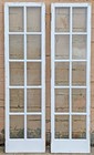 23 5 x89 5 x2  Antique Old Wood Interior French Door Side Lite Window Wavy Glass
