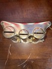 Vintage Gold-toned 3 Barrel Belt Mount Coin Changer money Dispenser