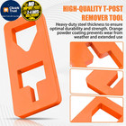 T Post Puller Fence Puller  Farm Equipment Tractor Accessories Orange