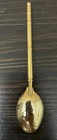 Vintage Souvenir Spoon Collectible Cloisonn   Hong Kong Gold Tone Spoon