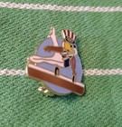 Vintage 1984 Summer Olympic Games Mascot Gymnastics Pin