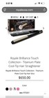 Royale Brilliance Touch Titanium Hair Straightener Pink Cool Tip
