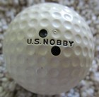 Vintage Dimple Double Dot Golf Ball-u s  Nobby  Re-processed No Sign Of Play