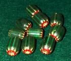  5  Huron Indian Trade Watermelon Beads 4 Layer Chevrons Fur Trade Era Pre-1800