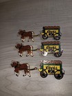 Vtg Lot Of 3 Colorado Jaycees Coors Beer Horse Barrel Wagon Enamel Lapel Pin