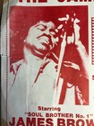 Original 1978 James Brown Concert Poster window Card Laredo Texas Civic Center