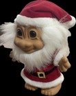Vintage Christmas Russ Troll 8    Doll Holiday Santa Claus Red Suit White Beard P
