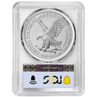 Presale - 2025  p   1 American Silver Eagle First Eagle Privy Pcgs Ms70 Fdoi    