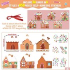 36 Sets Christmas Diy Art Craft Kits Gingerbread House Ornaments Art Sets Winter