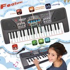 Kids Piano Keyboard  37 Key Portable Electronic Piano For Kids Age 3-6  Piano   