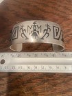 Native American Indian Navajo Sterling Silver Cuff Bracelet  1 4 Oz