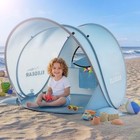 Cumbrex Pop Up Baby Beach Tent With Mini Canopy 1s Setup Blue