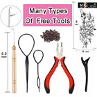 12 Colors 2760 Strands Tinsel Hair Extensions  Kit With Tools