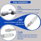 Cpap Muffler With Cpap Hose Adapter  For Universal 22mm Tubing - 007961
