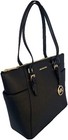 Michael Kors Charlotte Large Tote Black Saffiano Leather 35togcft7l  448 Msrp Fs