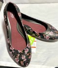 Crocs Ionic Women   s Lina Graphic Flat Size 8us Black Floral Round Toe