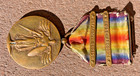 Original Wwi Us Army Victory Medal W 2 Bars   Meuse Argonne Defensive Sector