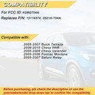 Key Fob Replacement For 2006-2010 Chevy Hhr  05-08 Uplander  05-07 Buick Terraza