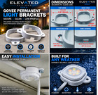 Edsc  Govee Permanent Outdoor Lights Brackets - Fits Pro Series  h706abc Series 
