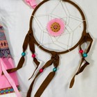 Native American Indian Pink Dress Dreamcatcher Outfit Set For 18  Girl Doll Kaya