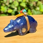 Pete   Dinah Gasper    signed   2    Blue Lapis Lazuli Bear Fetish