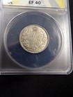 1936 Canada Quarter  25   George V Silver Coin Anacs Grade Ef40