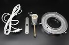 Gas Pump Globe Light Kit W 6  Polished Aluminum Globe Mount