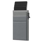 Minimalist Rfid Front Pocket Wallet Slim Card Holder Mens Womens Black   Gray 