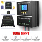 4000w 100a Mppt Solar Charge Controller 12v 24v 36v 48v Battery Pv Regulator Usb