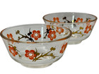 Pair Vintage Kitchen Retro Mid Century Modern 5  Orange Gold Bowls Barware Nut