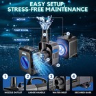 Submersible Aquarium Water Pump 1200gph - High Fq Ultra-quiet Adjustable Flow   