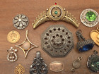 Vintage-now 15 Pcs Victorian Art Deco Style Pendants Craft Jewelry Making Lot 17