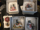 Lot Of 5 Danbury Mint Annual Dachshund Dog Christmas Ornaments New Boxes Rare