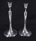 Antique Pair 1806 Austrian Silver Candlesticks 13th Loth   812