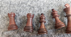 14 Brown Wood Grain Chess Challenger Replacement Pieces -original Fidelity