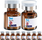 Ks-tek Sterile Empty Vials With Self Healing Injection Port with Aluminum Plasti