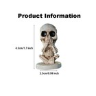 Halloween Sugar Gothic Skull Car Mirror Hanging Rearview Accessory Decoration A