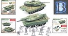 Interactive 1 72 Scale Army Tank Playset - 2 Battle Tanks   10 Soldiers Included