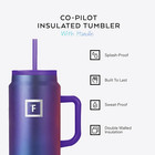 50 Oz Mug Tumbler With Handle And Straw Large Stainless Steel Travel Insulated