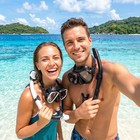 Dry Snorkel Set panoramic Wide View Anti-fog Scuba Diving Mask professional S   