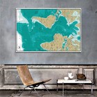 World Map Poster Prints Office Home Wall Hanging Picture Decor