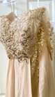 Mother Of The Bride Dress Size 22 Champagne Formal Chiffon Lace A-line Wedding