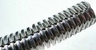 Chrome Split Corrugated Wire Loom 3 8  Dia  6 Foot Long Polypropene Up 34801