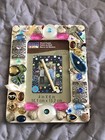 Vintage Jewelry Decorated Art Picture Frame Rhinestone Embellished 4x6 Photo