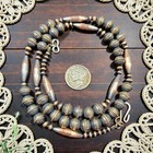 21  Navajo Pearls Desert Native Southwest Squash Melon Vtg Bench Beads Necklace