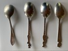 Four Vintage Silverplate Collectible Characters Spoons