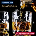 Whiskey Glasses Set Of 2  Rotatable Old Fashioned Glass  Bourbon  Cocktail  Rock